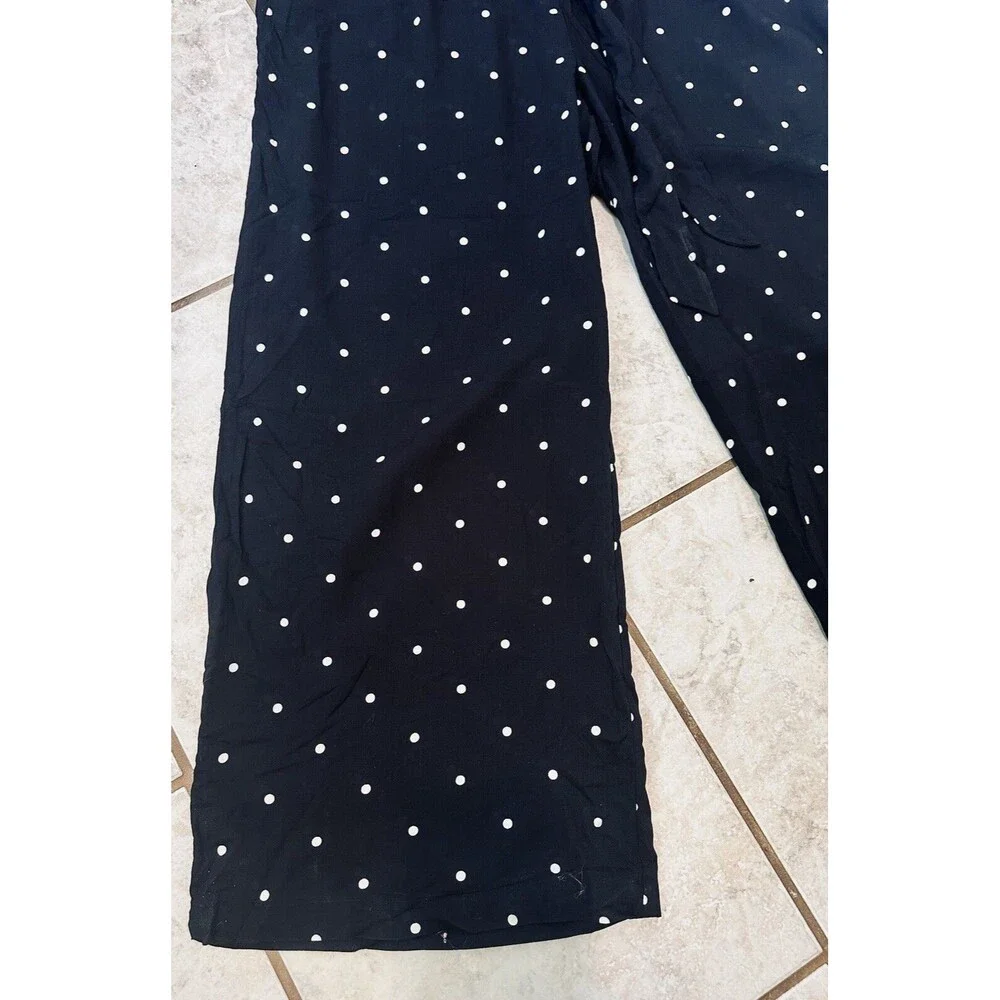 NWT Old Navy Size S Polka Dot Wide Leg Jumpsuit Pockets Boho Contemporary - Picture 5 of 11
